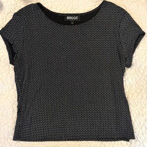 Nylon Black and purple Circle Pattern Fabric